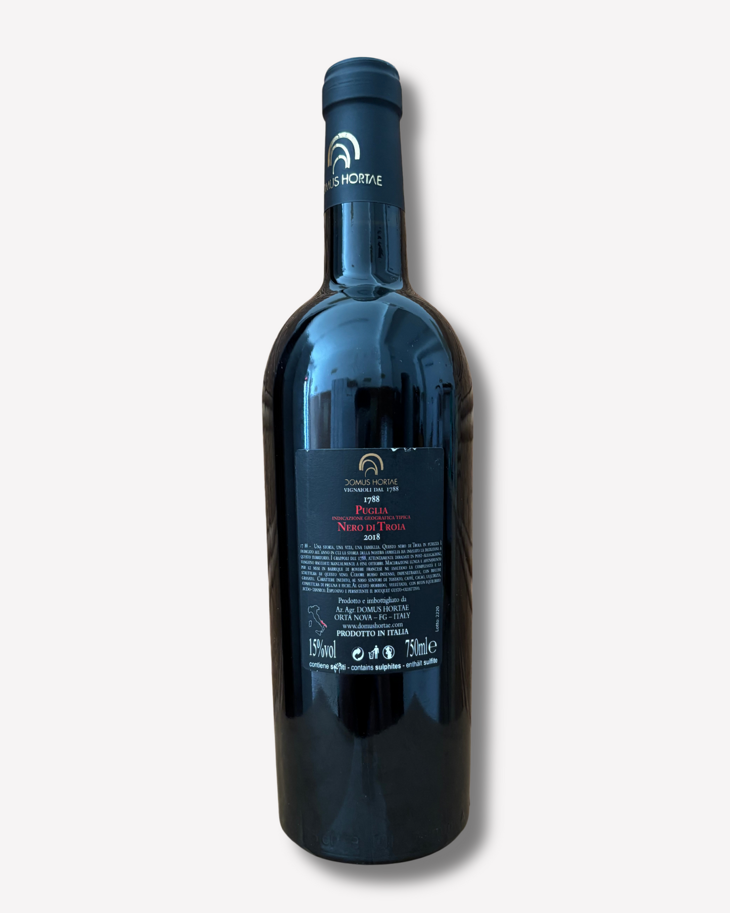 1788 Nero di Troia – Domus Hortae | Annata 2018 | Edizione Limitata